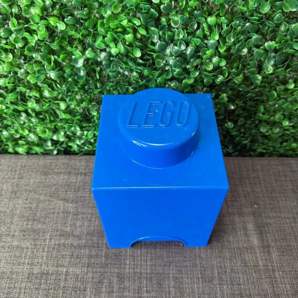 Lego Store Brick Box Bright Blue Great Gift Mini Figures Store Kids Toy Box